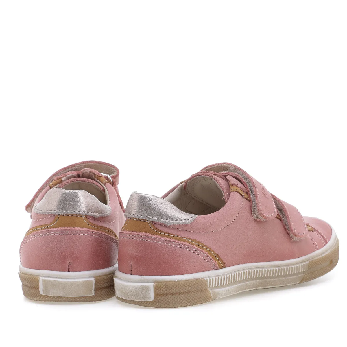 (2066B-3) Low Velcro Trainers coral