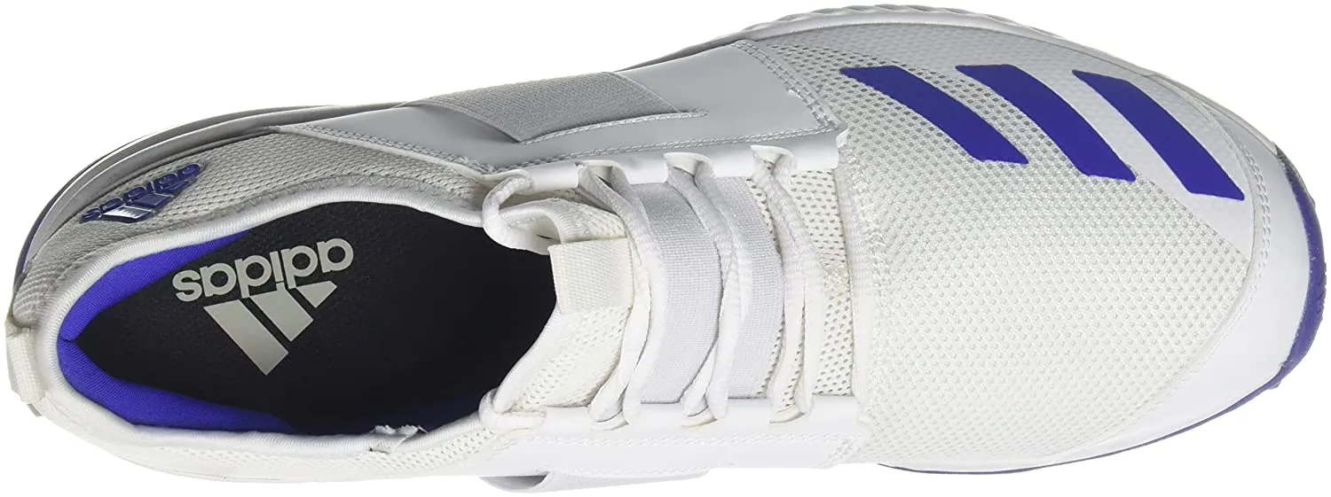 Adidas Cricup 21 Men's Cricket Shoes - Feather White/Sonic Ink/Stone