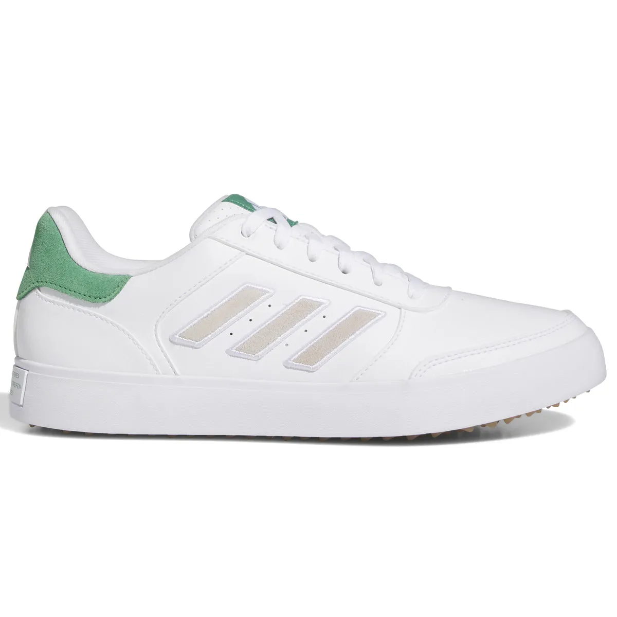 adidas Retrocross 24 Spikeless Golf Shoes - White/Preloved Green