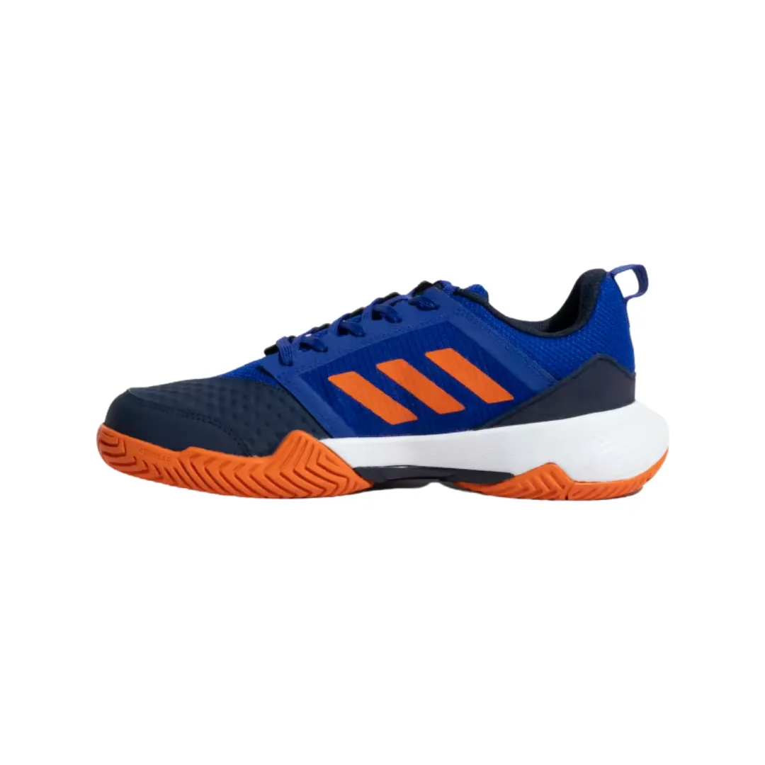 Adidas Stin TNS 23 Tennis Shoe - Lucid Blue/Collegiate Navy/Semi Impact Orange