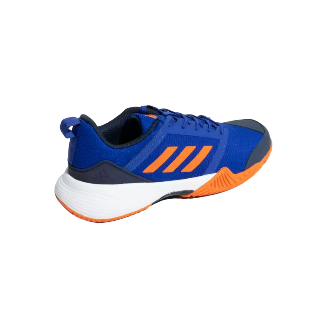 Adidas Stin TNS 23 Tennis Shoe - Lucid Blue/Collegiate Navy/Semi Impact Orange