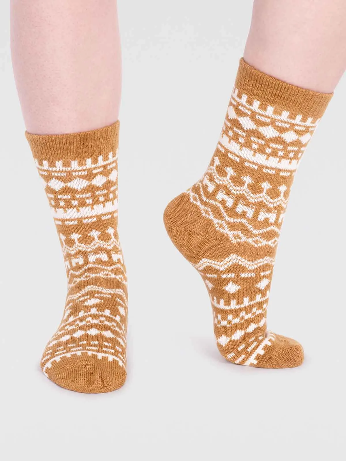 Archa Wool Sock - Straw Yellow