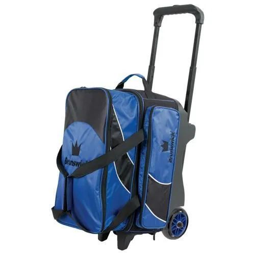 Brunswick Edge Double Roller Blue Bowling Bag