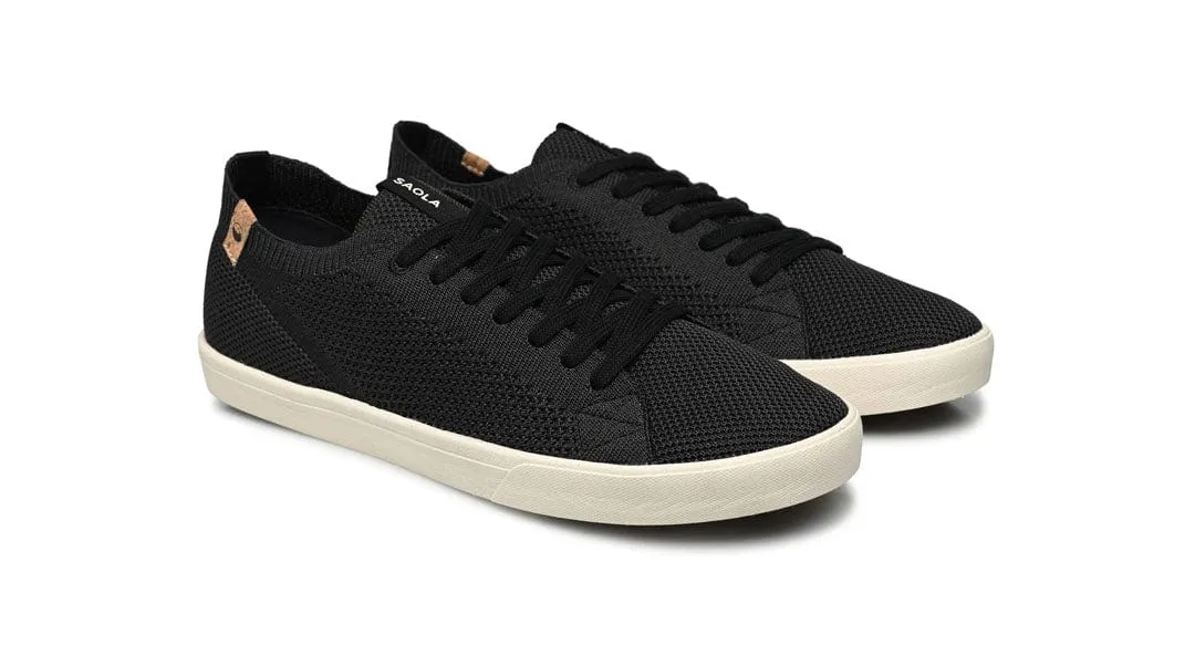 Cannon Knit II Men's Recycled PET Sneakers | Black