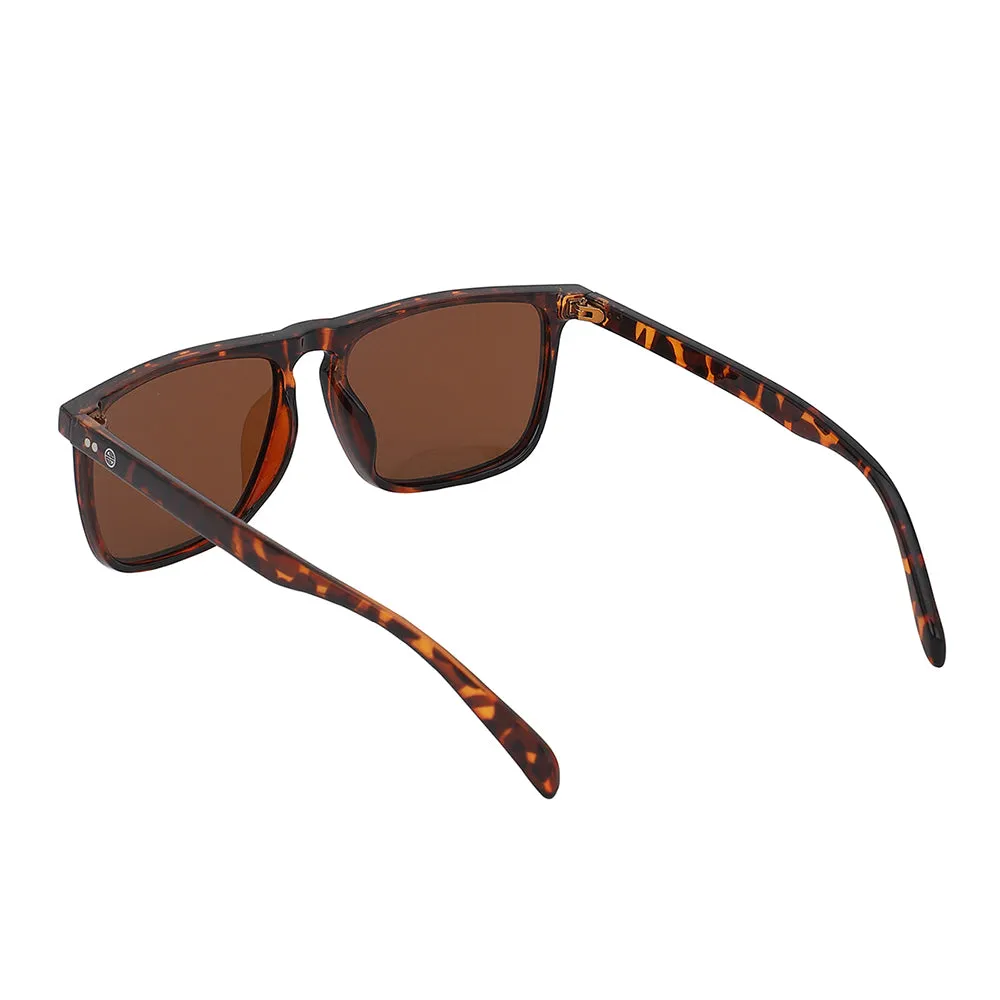 Carlton London Premium Brown Toned Polarised And Uv Protected Lens Wayfarer Sunglasses For Men