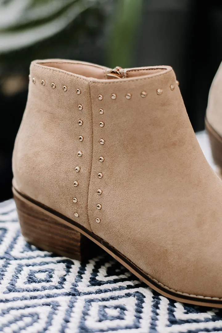 Casanova Ankle Booties | Camel Suede