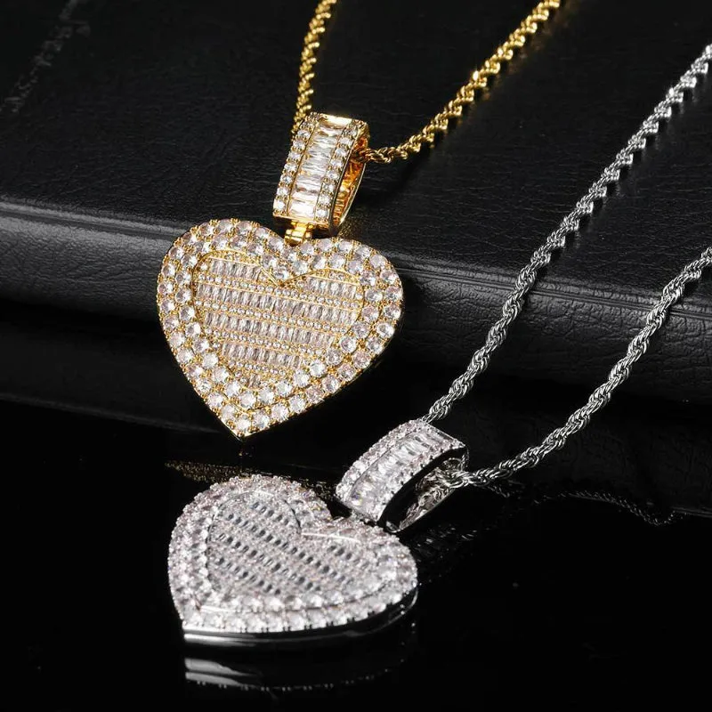 【Custom】Heart Shaped Flip cover Photo Frame Pendant