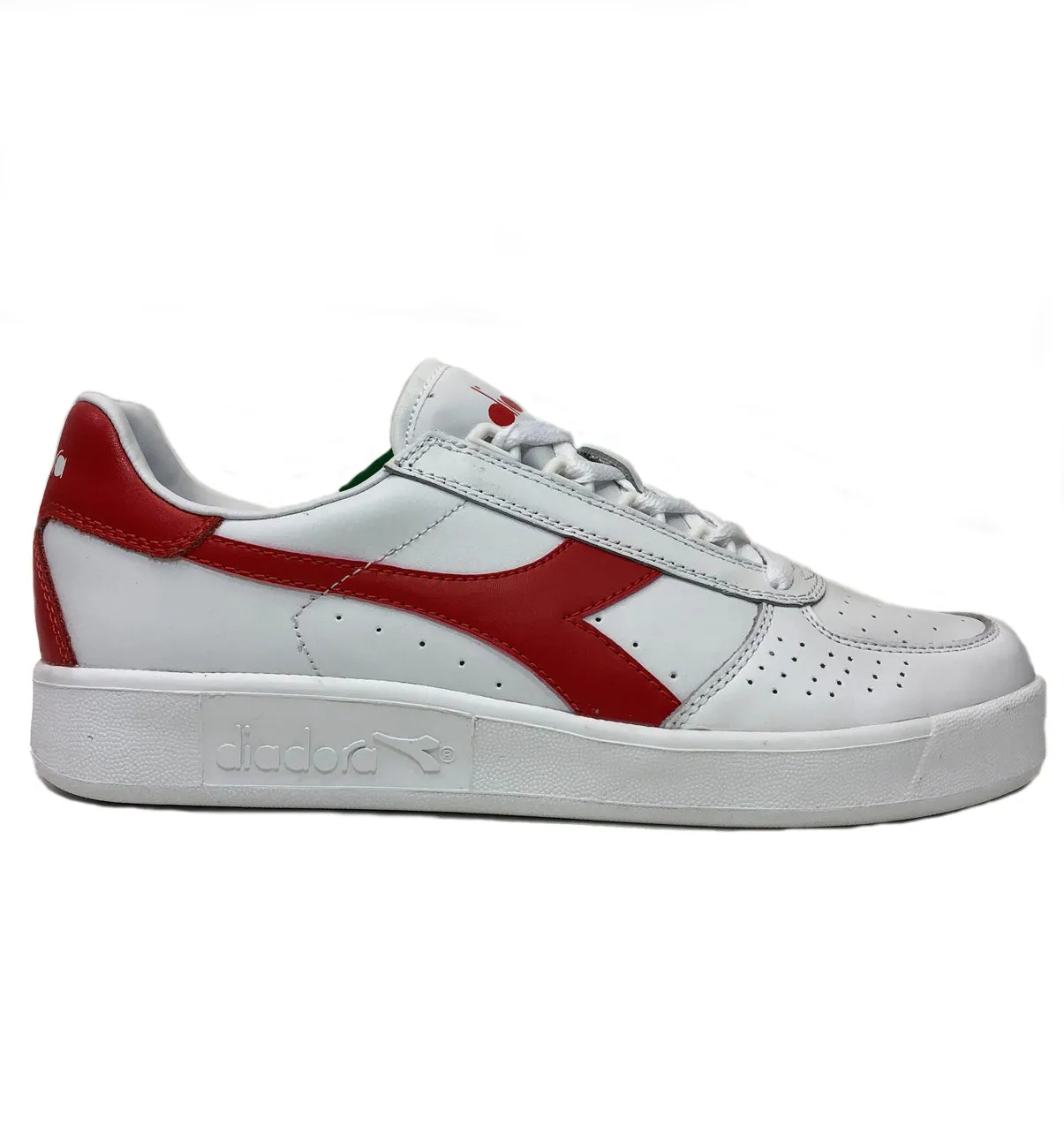 Diadora B Elite White Red Sneaker Shoes