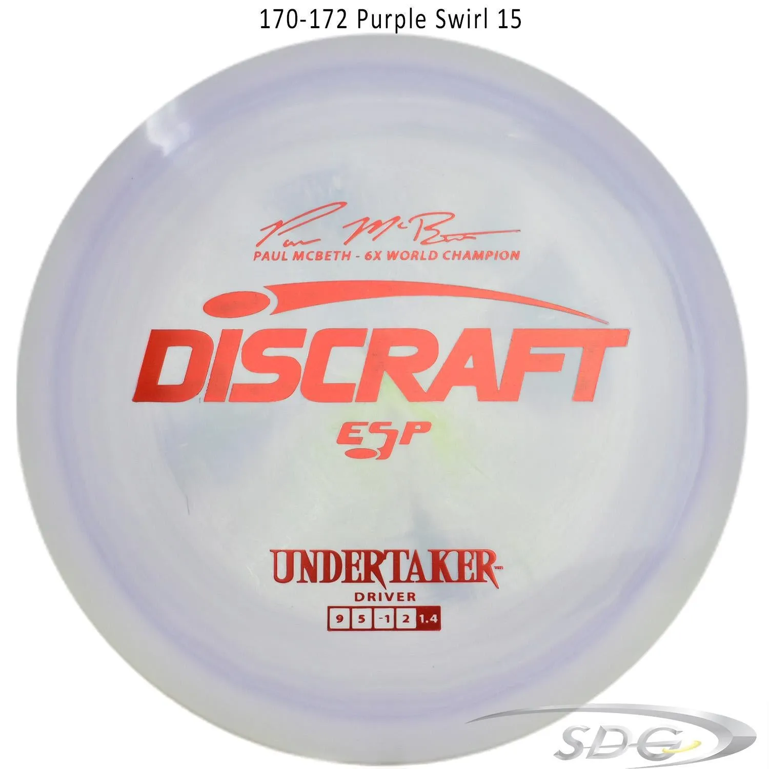 Discraft ESP Undertaker 6X Paul McBeth Signature Series Disc Golf Distance Driver