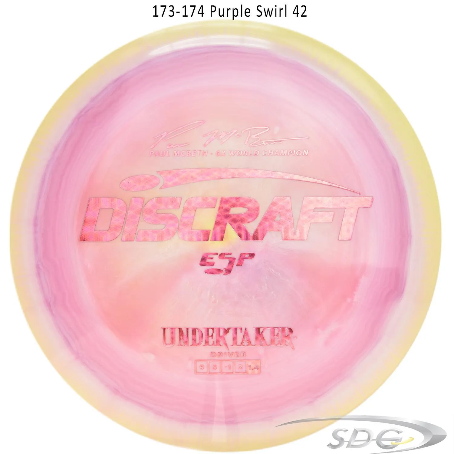 Discraft ESP Undertaker 6X Paul McBeth Signature Series Disc Golf Distance Driver