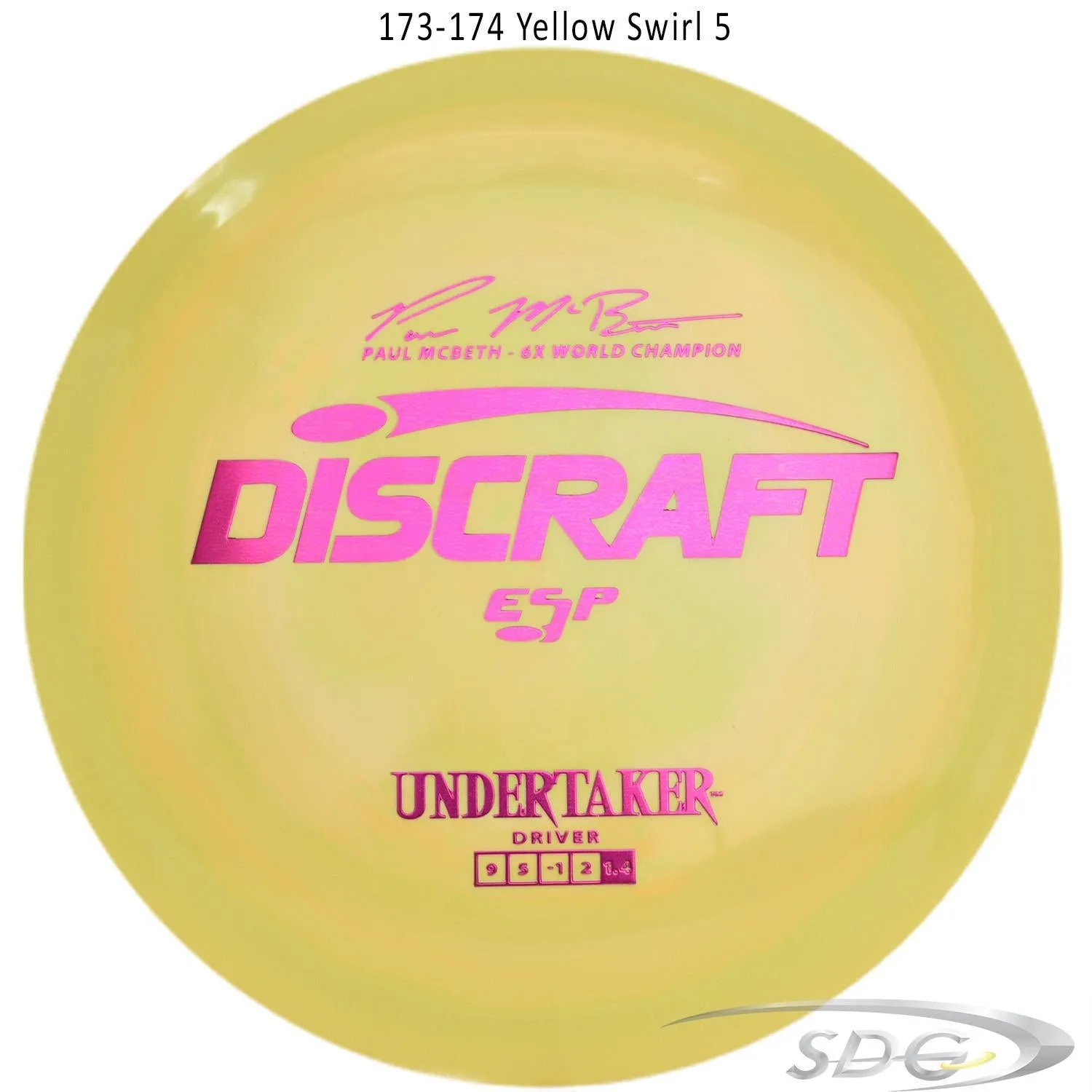 Discraft ESP Undertaker 6X Paul McBeth Signature Series Disc Golf Distance Driver