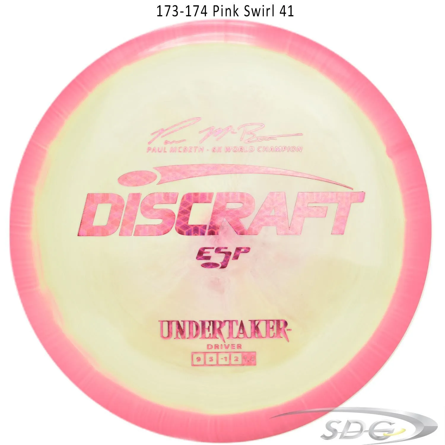 Discraft ESP Undertaker 6X Paul McBeth Signature Series Disc Golf Distance Driver