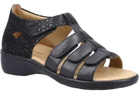 Fleet & Foster Julie Womens Leather Touch-Fastening Sandal