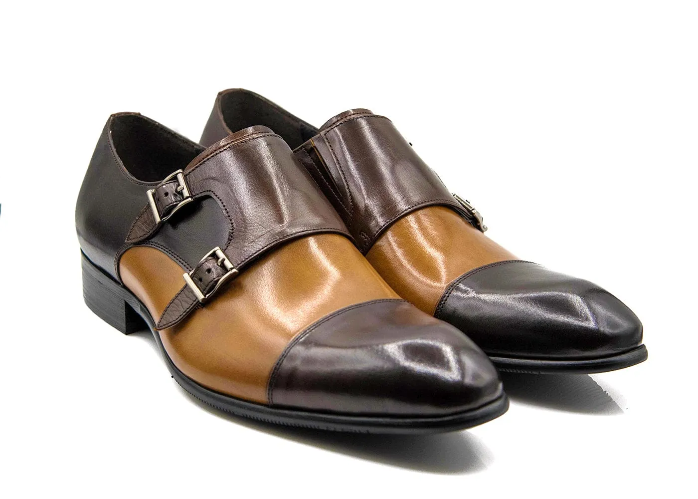 GARDON | Brown Double Monk Strap