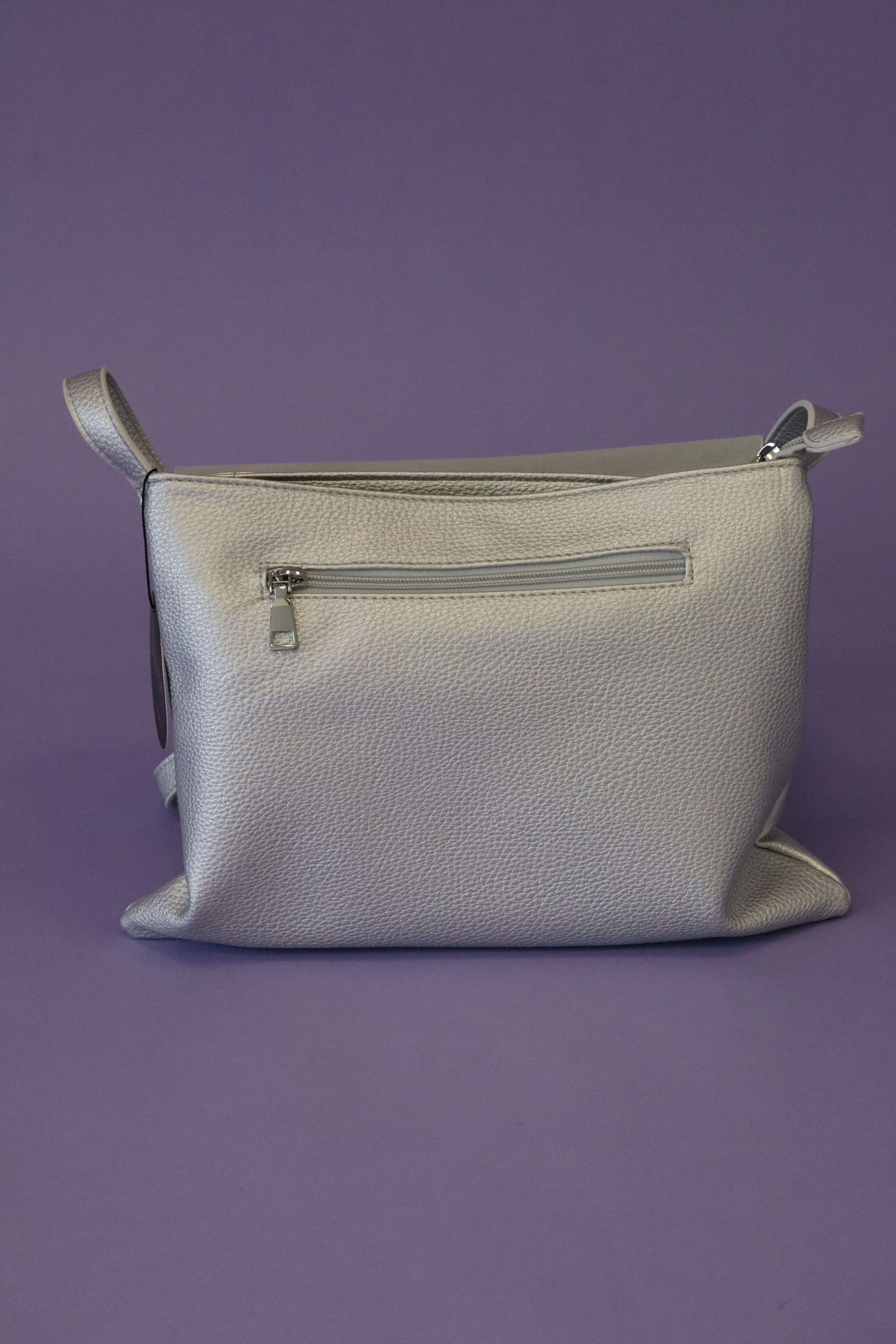 Gia Crossbody Bag in Silver