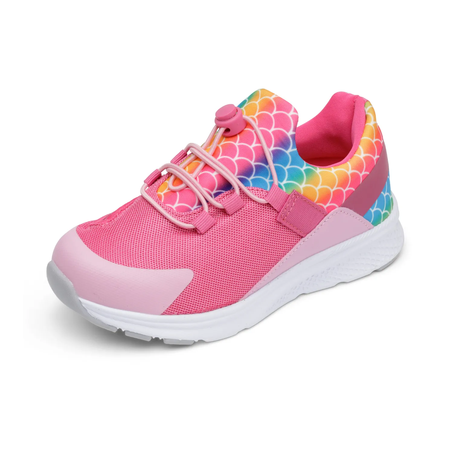 Girl's Mermaid Lightweight Shoes with Rear Zipper Access