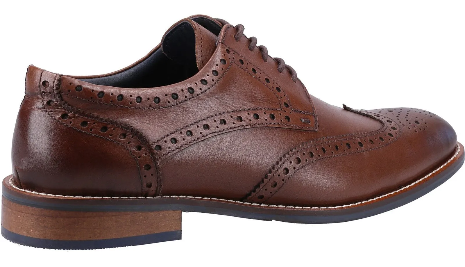 Hush Puppies Dustin Mens Leather Lace Up Brogue Shoe