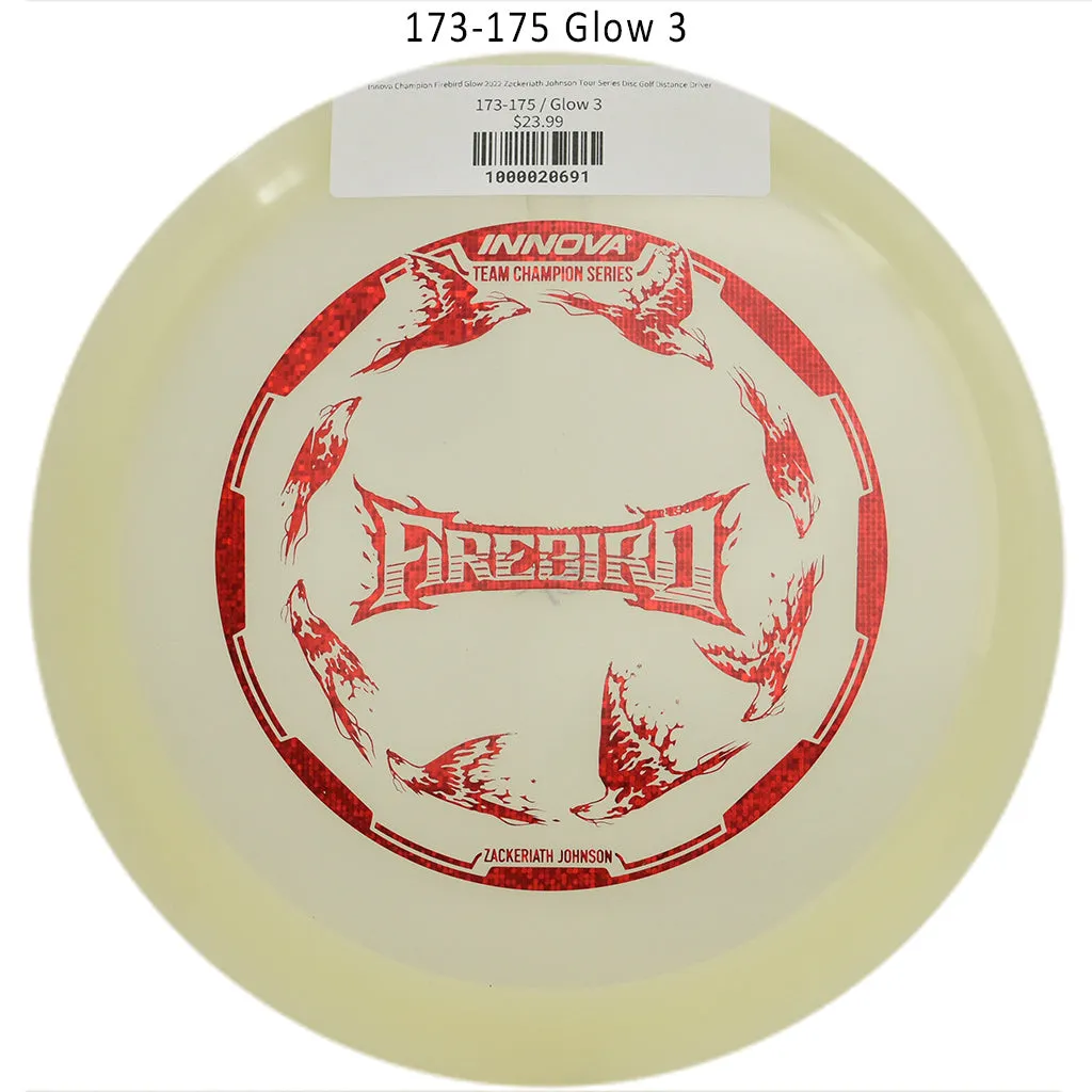 Innova Champion Firebird Glow 2022 Zackeriath Johnson Tour Series Disc Golf Distance Driver