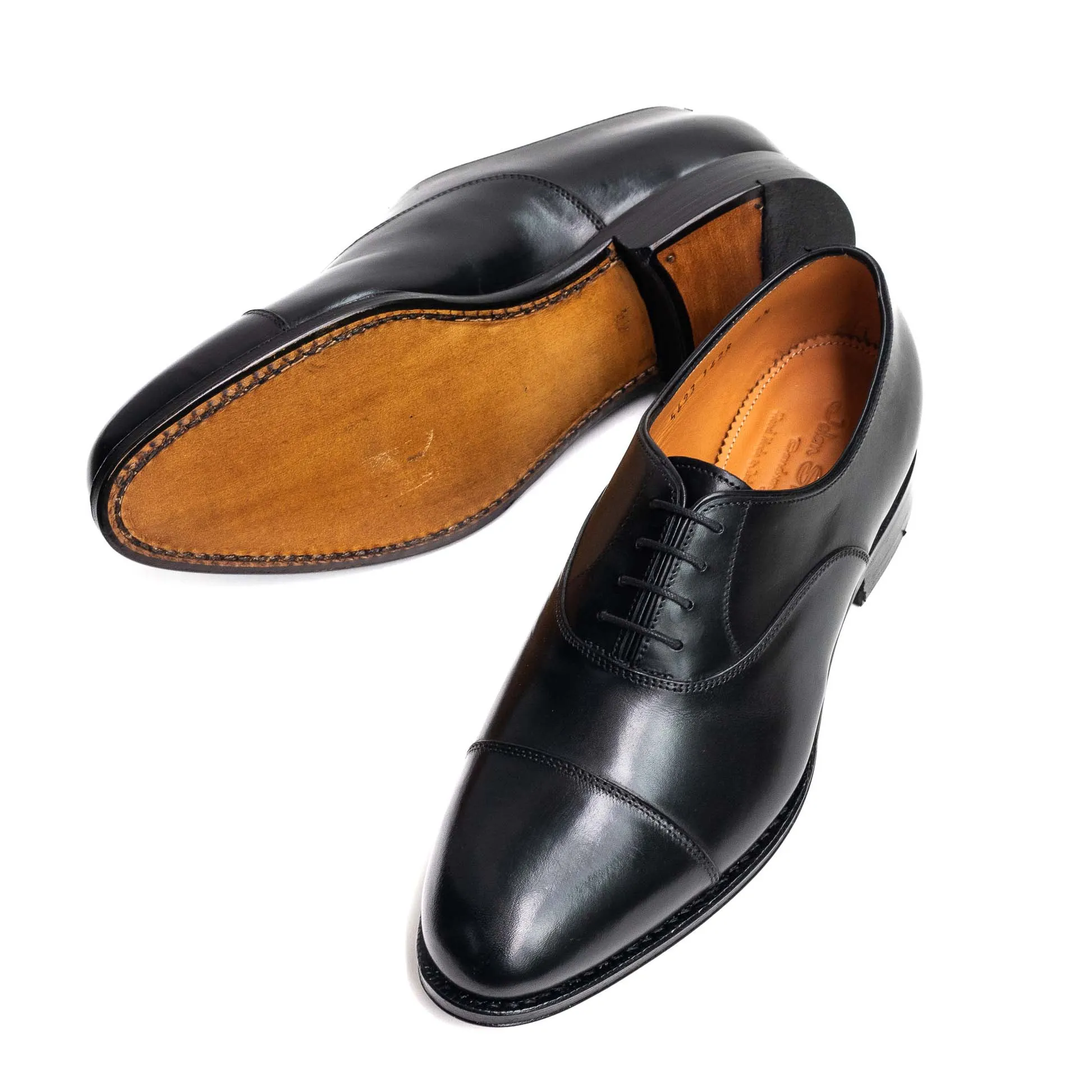 Ladies Cap Toe Oxford / Black 5623