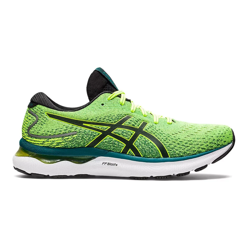 Men's Asics GEL-Nimbus 24, Safety Yellow/Black, 12.5 D Medium