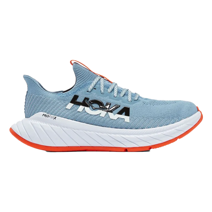 Men's Hoka One One Carbon X 3, Mountain Spring/Puffin's Bill, 11.5 D Medium