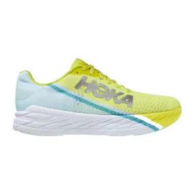 Men's Hoka One One Rocket X, Blue Glass/Evening Primrose, 11 D Medium