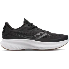 Men's Saucony Ride 15, BLACK/GUM, 10 D Medium