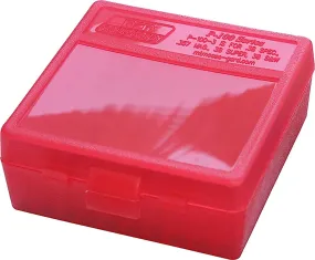 Mtm P-100 Flip-Top Pistol Ammo Box 1.68 Oal Red Poly