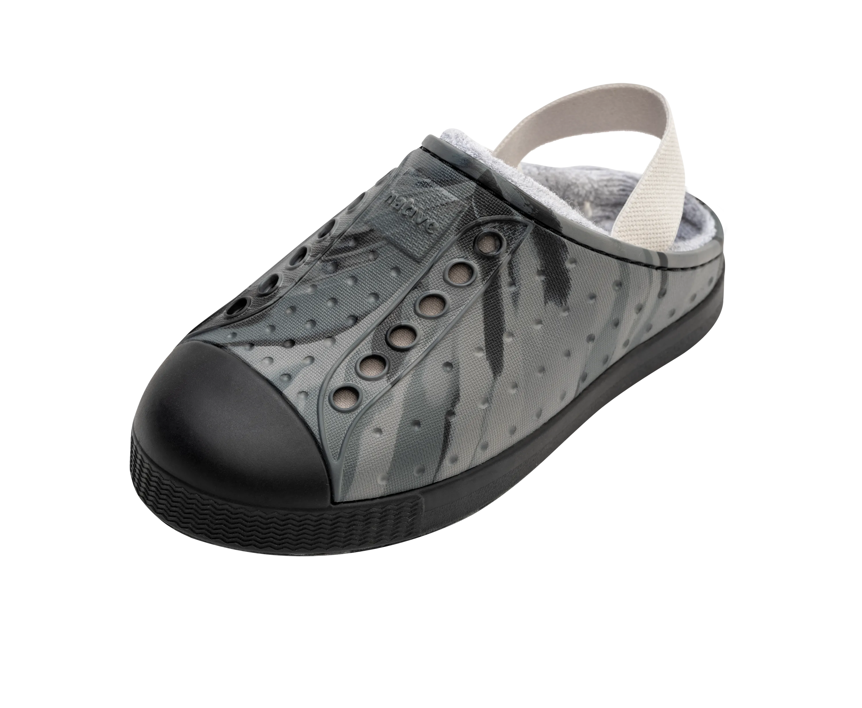 Native Jefferson French Terry Little Kids - Gravity Grey Marble / Jiffy Black