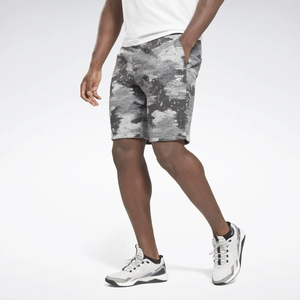 Reebok Apparel Men Reebok Identity Modern Camo Fleece Shorts PUGRY4