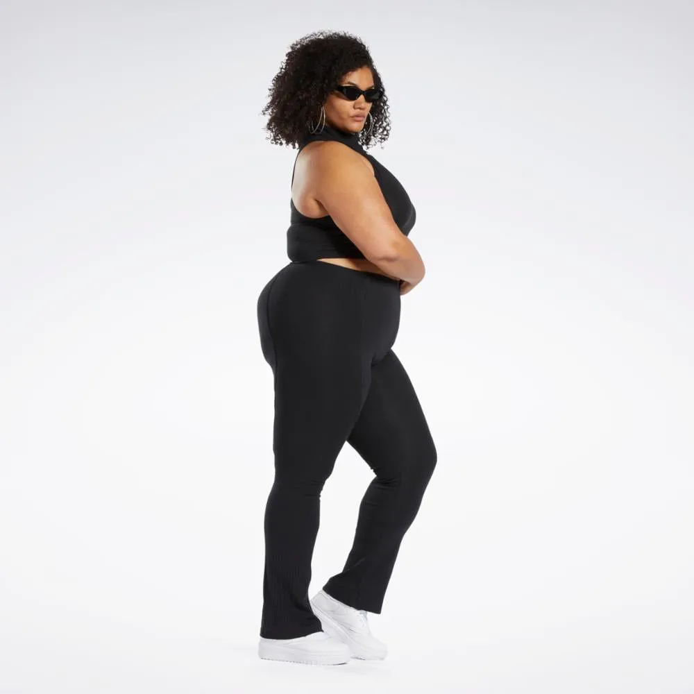 Reebok Apparel Women Reebok Classics High-Rise Leggings (Plus Size) BLACK