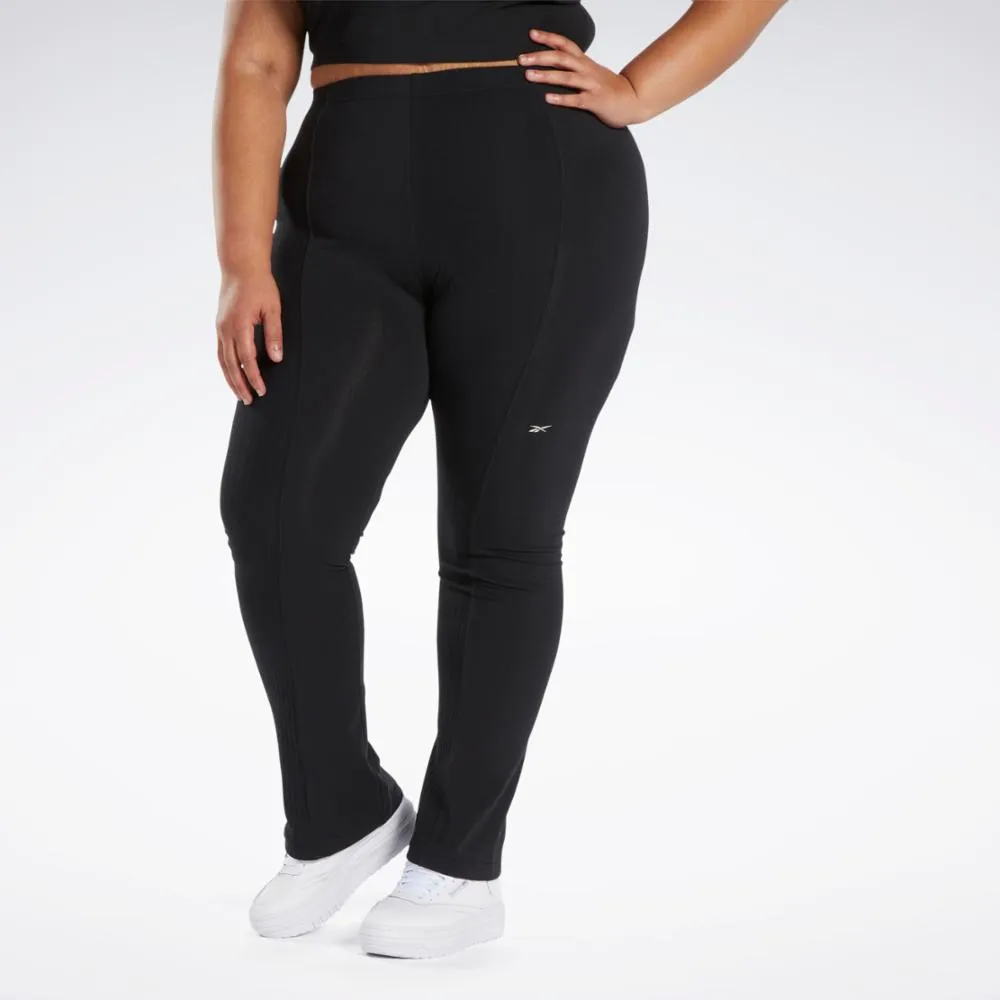 Reebok Apparel Women Reebok Classics High-Rise Leggings (Plus Size) BLACK