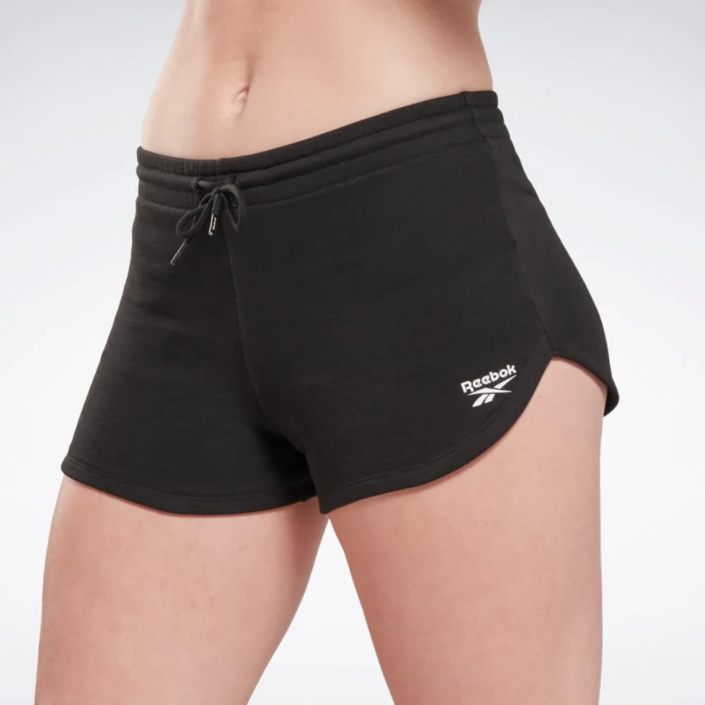 Reebok Apparel Women Reebok Identity French Terry Shorts BLACK