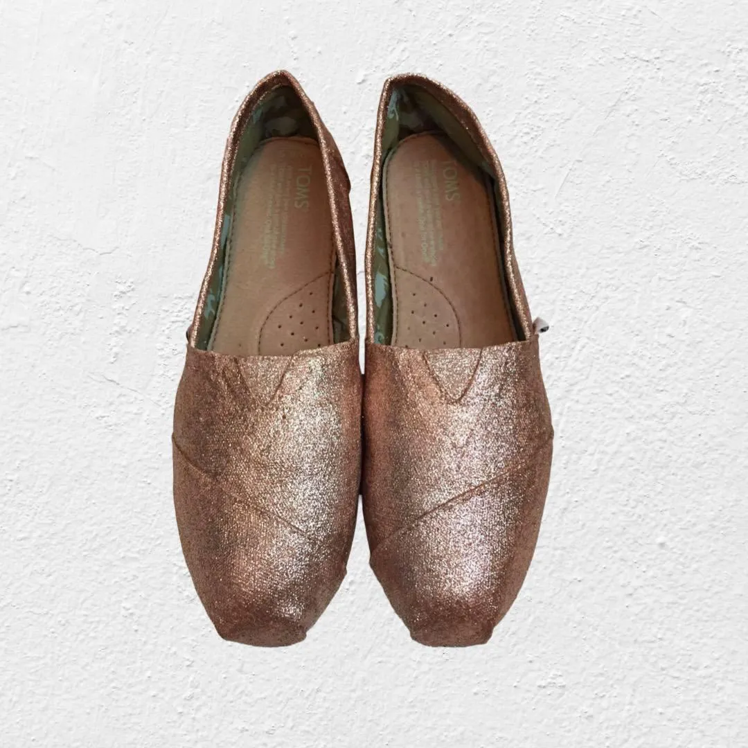 Rose Gold Glitter Shoes