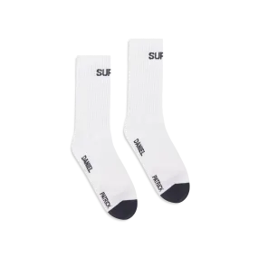 surplus logo sock / white   black