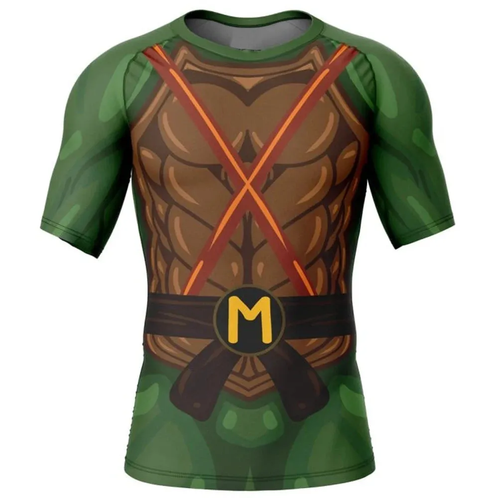 Teenage Mutant Ninja Turtles 'Mikey' Short Sleeve Compression Rashguard