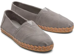 TOMS Alpargata Leather Wrap Womens Slip On Shoe