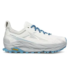 Women's Altra Olympus 5, White/Blue, 7.5 B Medium