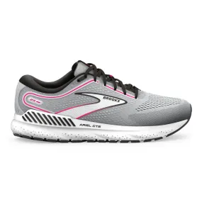 Women's Brooks Ariel GTS 23, Grey/Black/Pink, 7 B Medium