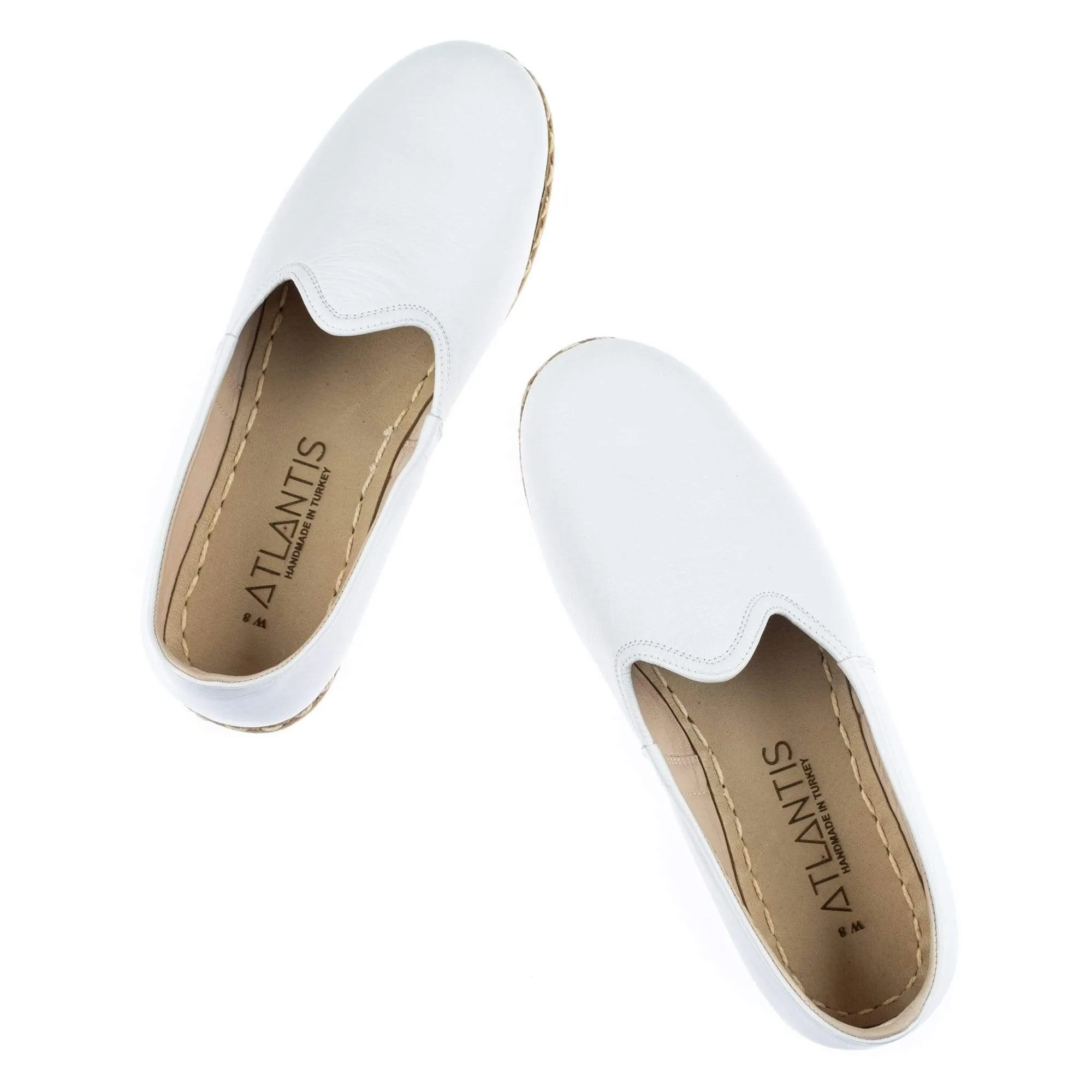 Women's White Slip On Shoes